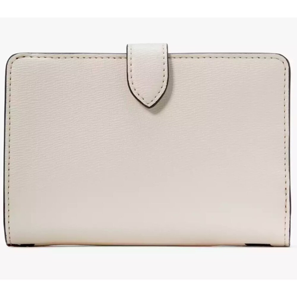 S Kate Spade Disney Minnie Mouse Compact Bifold Wallet Ivory White KG656 NWT - Picture 6 of 16